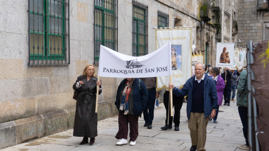 Desde la iglesia de Santo Domingo partió la patrona de la ciudad, la virgen del Rosario, en su tradicional procesión por las calles de la Ciudad Vieja