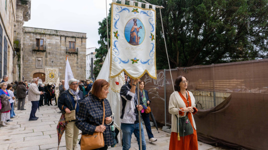 Desde la iglesia de Santo Domingo partió la patrona de la ciudad, la virgen del Rosario, en su tradicional procesión por las calles de la Ciudad Vieja