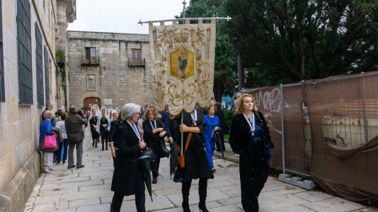Desde la iglesia de Santo Domingo partió la patrona de la ciudad, la virgen del Rosario, en su tradicional procesión por las calles de la Ciudad Vieja