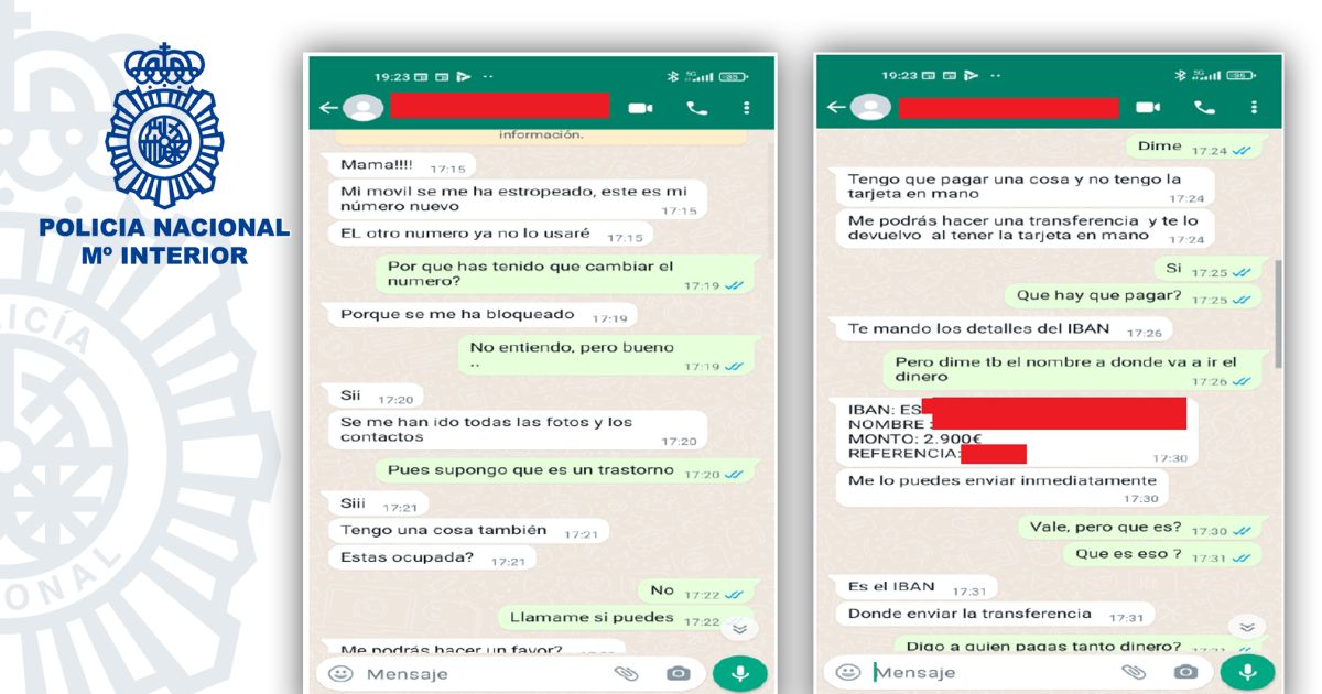 La Policía Nacional alerta de una nueva estafa a través de WhatsApp en ...