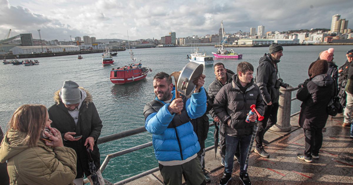 Paro de pescadores en A Coruña por los acuerdos de la UE